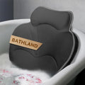 Bath Pillows for Tub - Luxury Bathtub Pillow Neck, Head, Back Support, Soft 5D Mesh Fabric and Non-Slip Suction Cups & Quick Dry, Comfort Fits All Tubs, Relaxation Spa Gift, Grey