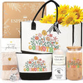 iAOVUEBY 7PCS Godmother Proposal Gift, Will You Be My Godmother, 16oz Glass Cup Canvas Tote Bag, Self Care Gifts Basket for Women, God Mother Proposal Gift