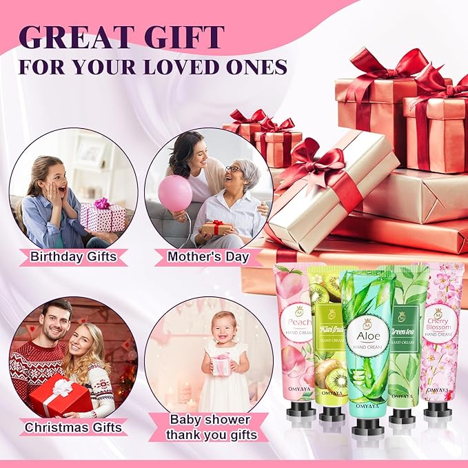 120 Pack Bulk Lotion, Teacher Appreciation Gifts, Mini Hand Cream Gift Set, Travel Size Lotion, Hand Cream for Dry Cracked Hands, Bulk Valentine's Day Gifts for Adults Women Nurse Coworkers