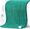 NOWWISH XXXL Heating Pad for Back Pain Relief & Period Cramps, 24x32 Inch Moist Heat Electric Heating Pad with 10 Heat Settings and Auto Shut-Off, Machine Washable, Christmas Gifts for Women, Green