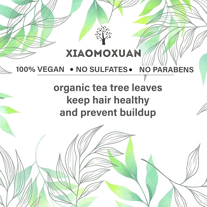 Xiaomoxuan Organic Plant-Based Collagen Hair Mask with Tea Tree Oil for Dry Damaged, Frizzy Hair - Split End Repair Treatment, Hydrating & Strengthening