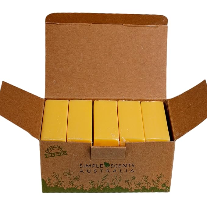Simple Scents Australia Manuka Honey Scented Natural Soap Bars (5 Bars), 3.5oz Moisturizing French Triple Milled Soap Bars Enriched with Shea Butter - Pure Plant Oil Bath & Body