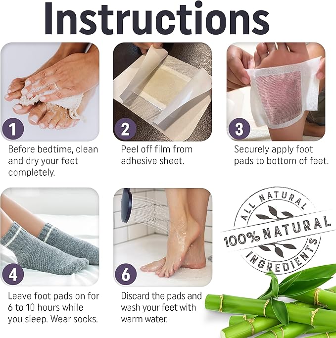 Prescia Lavender n’ Rose Foot Pads - Natural Bamboo Vinegar Cleansing for Relaxing Foot Care, Swelling Removal - Aromatic Herbs, Easy-to-Use, 20 Pack - Body Cleansing, Self-Care, Health, and Healing