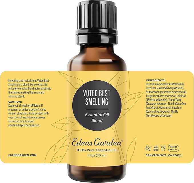 Edens Garden Voted Best Smelling Essential Oil Blend- 100% Pure Premium Grade, Undiluted, Natural, Therapeutic, Aromatherapy, The Best for Skin, Candle, Laundry 30 ml (1 fl oz)