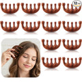 LemonRoad 12 Pack Wooden Scalp Massager Natural Sandalwood Wide Tooth Combs Wooden Head Scalp Massage Combs Bulk for Hair Growth Hair Care(Classic)