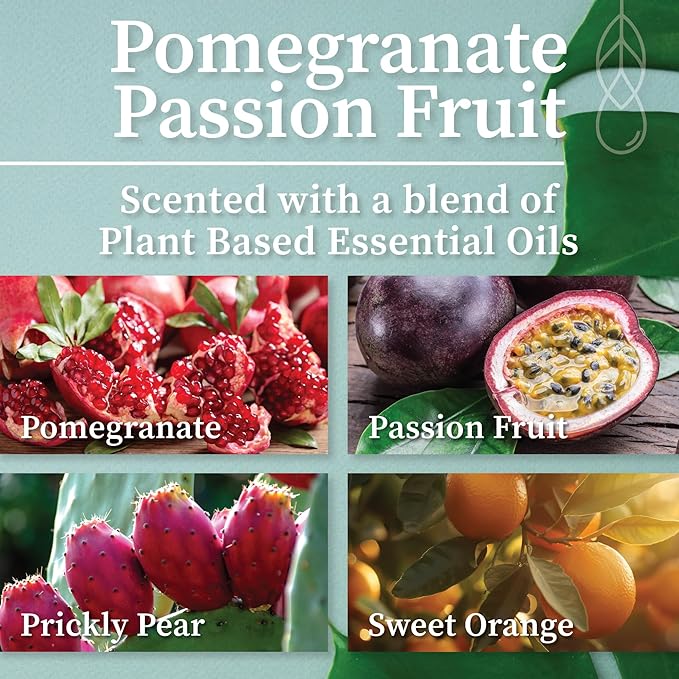 Hemlock Park Pomegranate Passionfruit Apothecary Hand-Poured Scented Candle | Crackling Wood Wick, Botanical Fragrance & Coconut Wax | Up to 60 Hour Burn Time | 8 oz