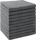 UNIMADE Washcloths Bulk - 10 Pack - Face Towels (12" x 12"), Highly Soft Wash Cloths and Hand Towels, Fast Drying Multi-Purpose Microfiber Cleansing Cloths for Bathroom, Hotel, Spa, and Salon - Grey