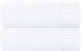 GLAMBURG Cotton 2 Pack Oversized Bath Sheet 35 x 70, Large Bath Sheet, Ultra Absorbent, Compact, Eco-Friendly and 100% Recyclable, Quick Drying and Lightweight Towel - White