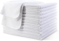 POLYTE Professional Quick Dry Lint Free Microfiber Hair Drying Salon Towel, 16 x 29 in, 12 Pack (White)