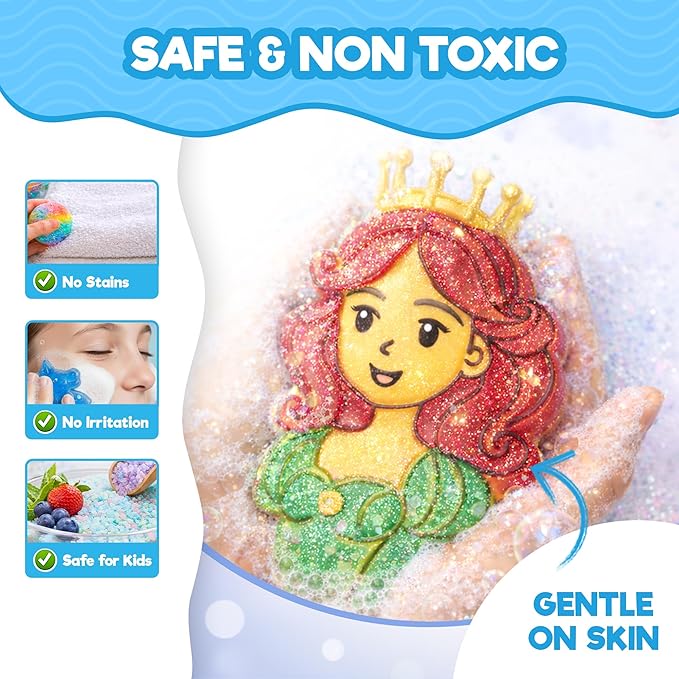 Doctor Jupiter Princess Glitter Soap Making Kit - Girls Crafts DIY Project for 4+ Year Old Kids | Birthday Gift Ideas for Girls Ages 4 5 6 7 8 12, Princess Toys