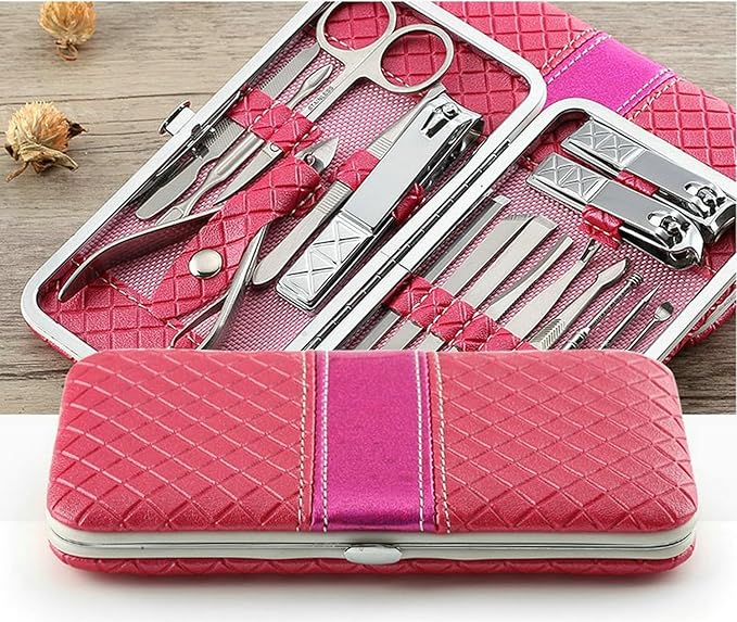 Nail Clippers Set Women Personal Care Tools Accessories Professional Manicure Pedicure Kit with Travel Case Nail Grooming Kit Gifts for Men Women Father Mother