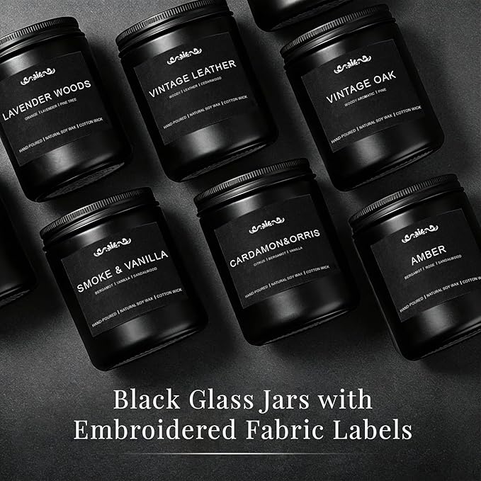 Candles for Men, 6 Pack Soy Wax Gift Set, 300H Long Lasting Home Fragrance with Masculine Scents, Gift for Dad, Husband or Boyfriend