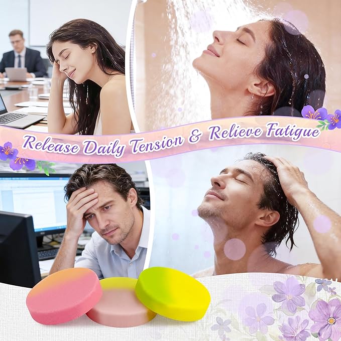12pcs Aromatherapy Shower Steamers - Relaxation Birthday Christmas Set for Women and Men, Shower Bombs Tablets for Stress Relief and Self Care, Luxury Home Spa