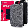 Caveem Exfoliating Body Scrubber, Large Bath and Body Scrub Buffer, Dual Texture Body Exfoliator for Remove Dead Skin, Soft and Rough Lightweight Square Sponge for Shower (2 Pack)