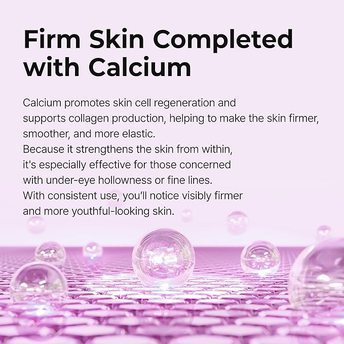 Dr.Melaxin Cemenrete Calcium Volume Eye Patch for Sagging Under Eye Skin, Eye Mask Care for Wrinkles, Puffy Eyes & Dark Circles (60Patches)