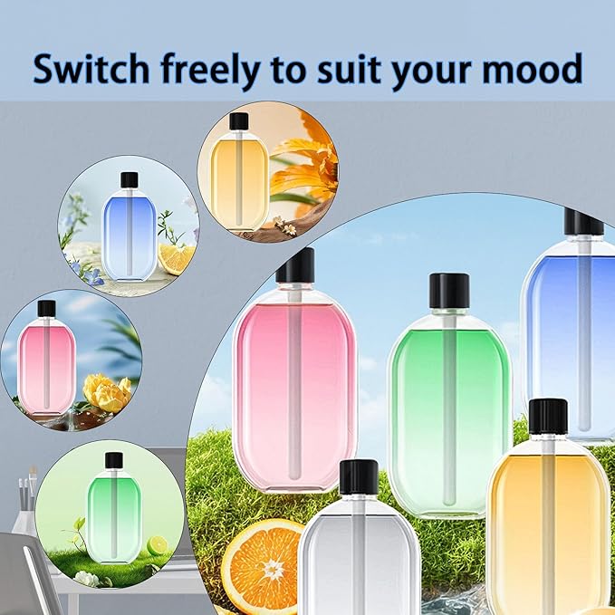 Automatic Aromatherapy Diffuser,Automatic Diffuser Sprayer,Upgrade Rechargeable 6 Modes Aromatherapy Diffusers for Bedroom Office Bathroom