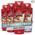 Old Spice Cleansing Body Wash for Men, 3X Defense, 24/7 Shower Fresh with Lasting Scent, 2-in-1 Body & Face Wash, Eaglefangs with Fresh Cloud Scent, 24 oz (Pack of 4)