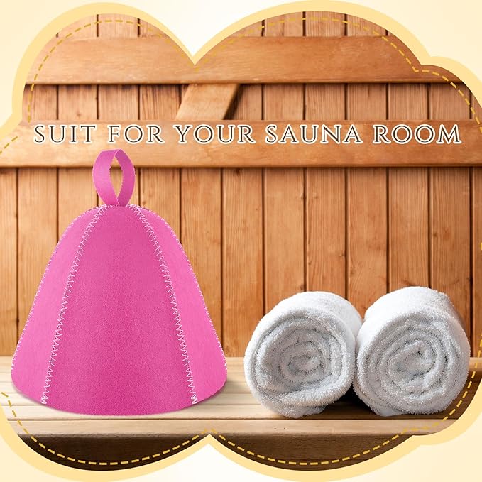 JaGely Sauna Hat for Men Women Sauna Hat Vaporarium Cap Russian Banya Cap for Bath House Accessories