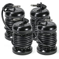 4pcs Arrays for Ionic Foot Bath Detox Machine, Replacement Array each with 10 Stainless Steel Coils Double Layered + 6.35mm Adapter for Home Massage Beauty Salon Ionic Foot Spa