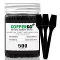 Kopperko Mini Makeup Spatula (2.5”, 500 Pack) - Small Facial Spatula for Mascara, Skincare, Creams & Crafts | Eye Cream Applicator Tool for Skincare, Face Mask | Disposable Makeup Applicators | Black