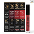 BLACK GIRL SUNSCREEN Make It Pop Sungloss & Sungloss Shades for Women - SPF 50 Tinted Sunscreen Lip Gloss, Sun Protection, Hydrating - 4 Pack (Clear Skyes, Cherry Noir, Red Wine, French Kiss)