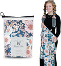 Microfiber Hair Towel Wrap for Women - Anti-Frizz Quick Dry Hair Wrap for Long Hair - Hair Towels for Women, Hair Drying Towel Wrap-Teal Butterfly Floral