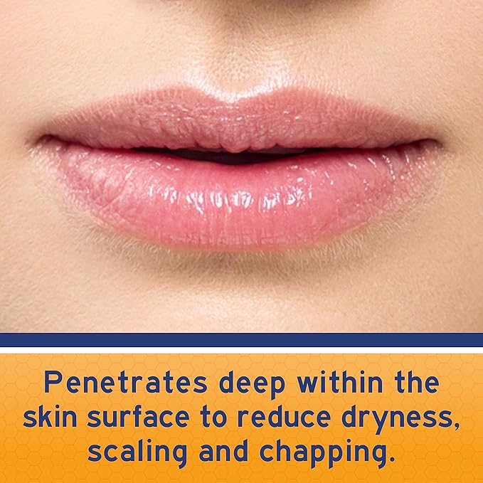 Neosporin Lip Health Overnight Renewal Therapy White Petrolatum Protectant and Moisturizer to Nourish & Repair Dryness, Helps Relieve, Prevent, Hydrate, & Protect, 0.27 oz, 2 Pack