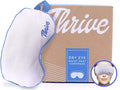 Thrive Clay Bead Eye Mask - Heated Eye Mask for Dryness Relief - Cold Compress for Puffiness - Stye Compress - Gray - with Washable Cotton Cover - Pack of 1