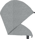 Elizabeth Roberts 100% Cotton T Shirt Hair Towel Wrap Plopping Essential Turban Style Hair Drying Towel for Women and Men All Hair Types and Styles, Heather Grey