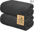 Softolle 100% Cotton Luxury Bath Sheets - Pack of 2 (35" x 70") | Super Soft, Quick-Dry & Highly Absorbent Towels for Bathroom, Home, Spa & Gym (Grey)