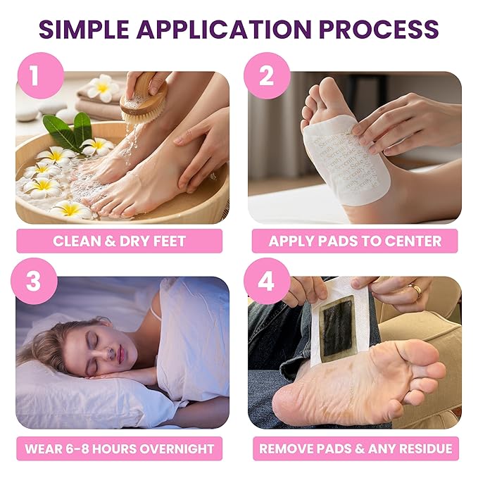 Sole Serenity Foot Pads with Vitamin C, Elderberry, Echinacea, Ginger & Zinc for Men and Women (20 Pads)