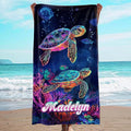 JML Custom Beach Towel with Name, Personalized Microfiber Beach Towel with Name, Large, Soft, Quick Dry & Absorbent for Swim, Pool,Adult,Summer Holiday,Vacation,Travel,Gift for Anniversary, Birthday