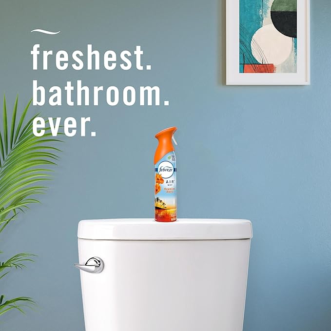 Febreze Air Freshener and Odor Fighter Spray, Hawaiian Aloha Scent, 8.8 Oz (Pack of 6)