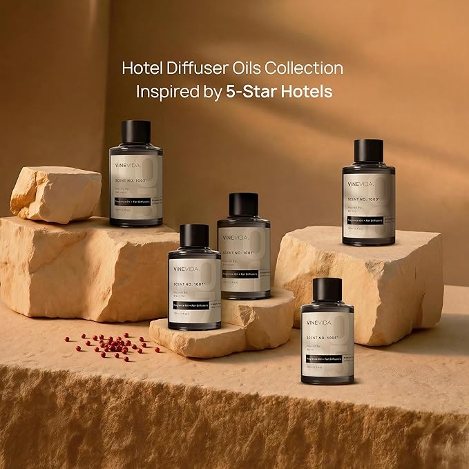 VINEVIDA (4oz) Hotel Fragrance Diffuser Oil - Hotel Scents Diffusers for Home - Cold Air Diffuser Oil - Hotel Scent Essential Oil - Scent No.1014 Inspired by Marriott Hotels