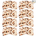 CIEHER Leopard Print Spa Headbands - 8pc Set for Women & Girls, Bachelorette Party, Skincare & Makeup
