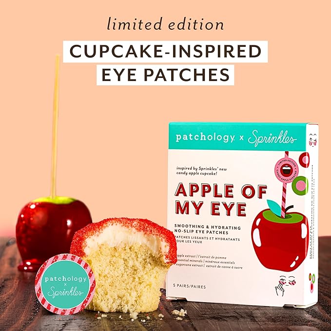 Patchology | Sprinkles (Limited Edition) - Apple of My Eye - Smoothing & Hydrating No-Slip Eye Patches - 5 Pairs