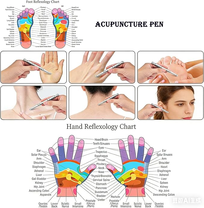 Stainless Steel Gua Sha Tool, Face Roller, Manual Massage Pen, Jade Roller Facial Tools for Face