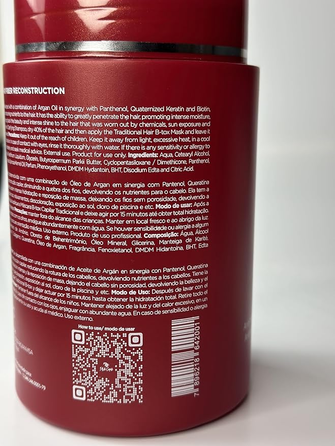 I Belli Capelli Ravenna Hair Treatment Kit- 1kg/35.2 oz B-tox Hair Mask + 300ml/10.1 fl.oz Anti-Residue Shampoo- Repair & Clarifying Shampoo for Longer Effect