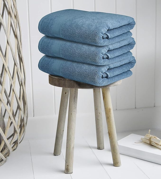 Softolle Luxury Bath Towels Set of 4 (27” x 54”) | Towels for Bathroom | Super Soft | Highly Absorbent Towels for Home, Spa, Gym (Slate Blue)