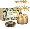 Mothers Day Gifts for Mom, Funny Birthday Gifts for Women, Dragonfly Candle Gift for Mom, Grandma, Rotating Scented Candles for Home Aromatherapy, Ideal Birthday Gift for Wife