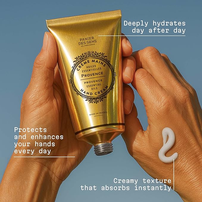 Panier des Sens – Provence Citrus Hand Cream – Moisturizing Hand Lotion for Dry Skin – Premium French Hand Cream, Softening Care for Women, 97% Natural Ingredients, 2.5 Fl Oz