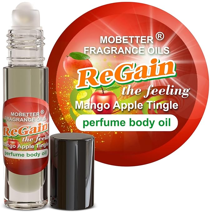 MOBETTER FRAGRANCE OILS ReGain the Feeling Mango Apple Tingle Perfume Body Oil Roll On