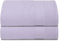 Belizzi Home Premium Cotton Oversized 2 Pack Bath Sheet 35x70-100% Pure Cotton - Ideal for Everyday use - Ultra Soft & Highly Absorbent - Machine Washable - Purple