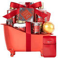Mother gifts Spa Gift Set For Women, Birthday Gifts for Her, Spa Gift Basket for Women, Red Rose Bath and Body in Floral Scents Bath Kits, Home Spa Gift Basket, Bath Spa Kit for Mothers day Lotion