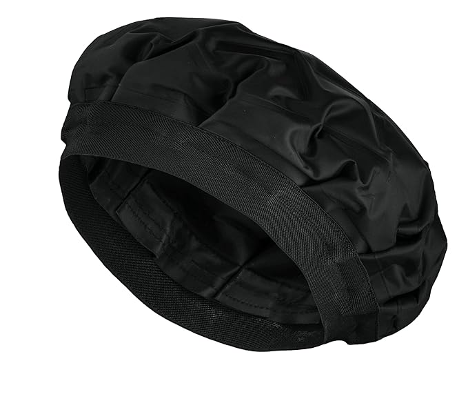 Tifara Beauty Deep Conditioning Cordless Heat Cap for Spa Care at Home, Gel Thermal Technology for Scalp Treatment, Natrual Hair Steamer Gel Cap, Black