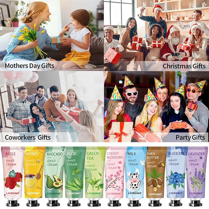 74 Pack Bulk Hand Cream,Easter Basket Stuffers, Mothers Day Gifts for Mom,Teacher Appreciation Gifts,Bulk Gifts for Nurse Coworkers,Small Party Return Gifts,Travel Size Hand Lotion for for Women
