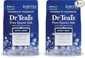 Dr Teal's Epsom Salt Magnesium Soak, Snowy Night, 3 lbs (Pack of 2)