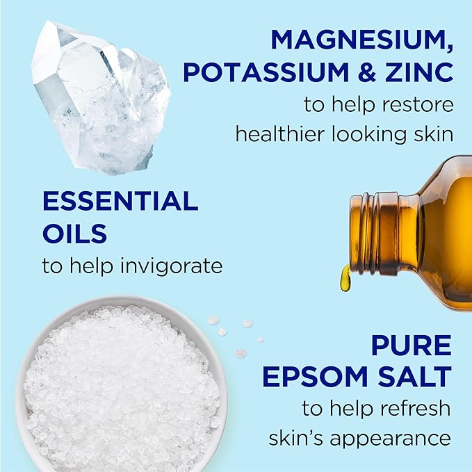 Dr Teal's Foaming Bath with Pure Epsom Salt, Restorative Minerals with Magnesium, Potassium, Zinc & Essential Oils, 62.5 fl oz