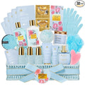 Mothers Day Gifts Basket for Mom, 32 Pcs Ylang & Rose Bath & Body Gift Basket for Women, Hydrating Face Skin Care Kit, Spa Gift Basket Set, Self-Care Relaxation Gift, Birthday, Anniversary