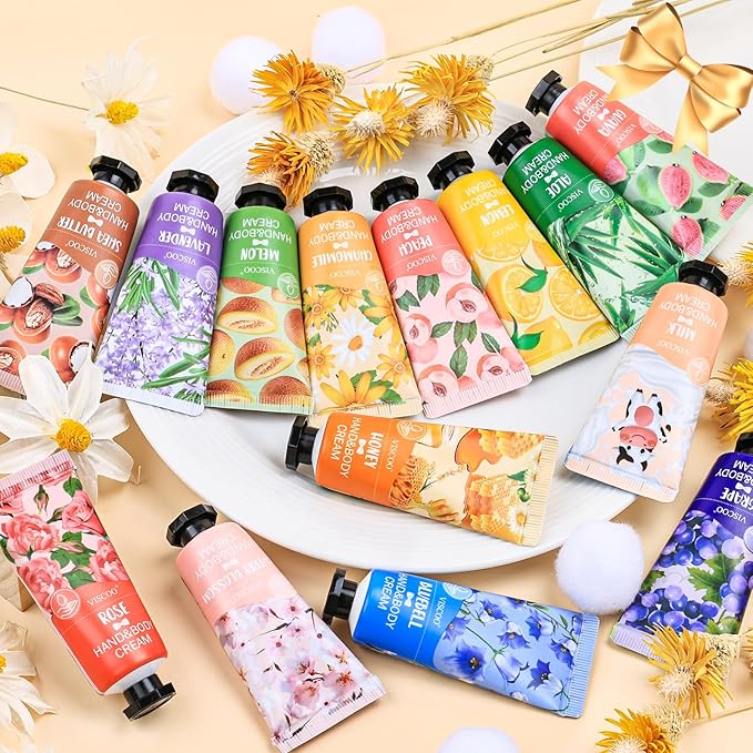 VISCOO 252 Pack Hand Cream Gifts Set for Women, Mothers Day Gifts, Teacher Appreciation Gift, Nurses Week Gift, Bulk Gifts for Women, Moisturizing Mini Hand Lotion Travel Size for Dry Cracked Hands